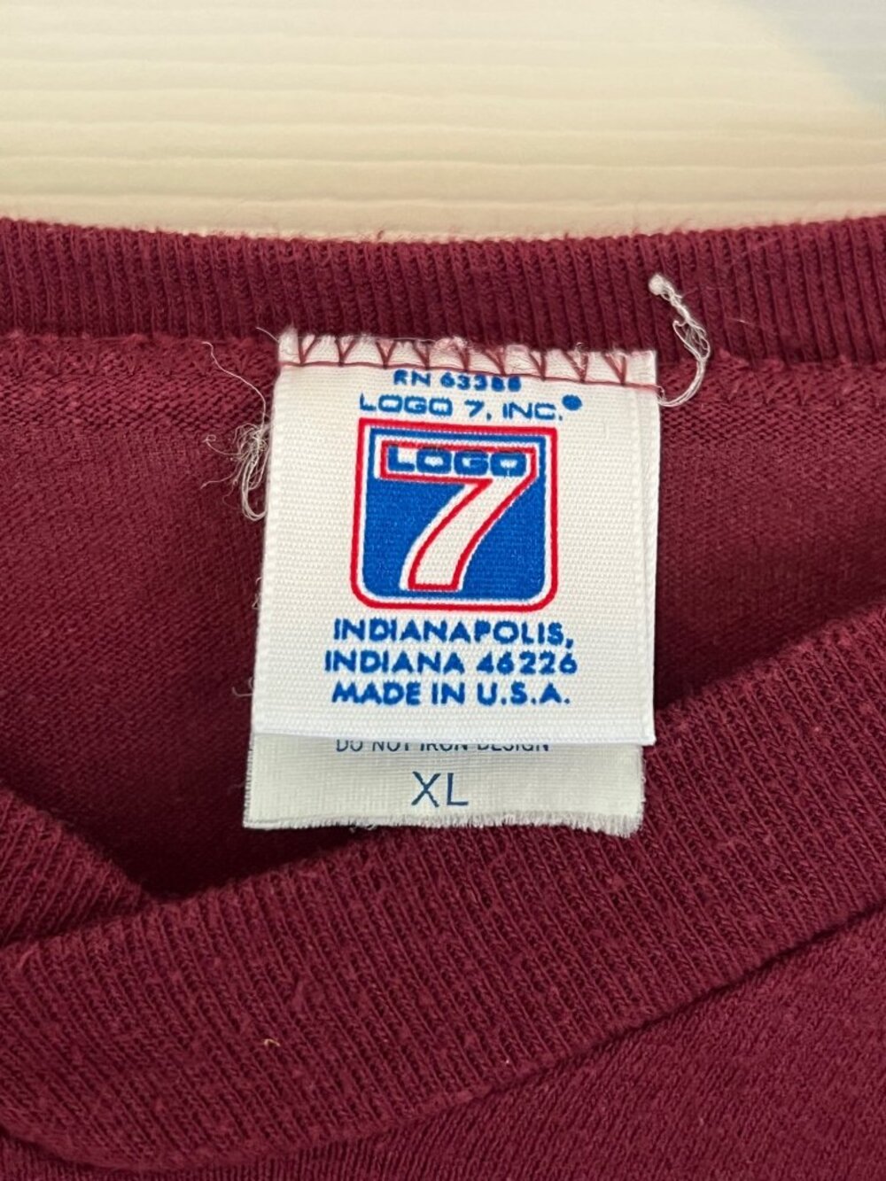 Vintage 90's Logo 7 Washington Redskins Single Stitch Made in USA T-shirt XL - Picture 6 of 13